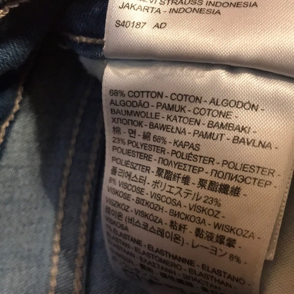 Levi’s 710 Super Skinny Light wash sz 29 - Picture 4 of 6